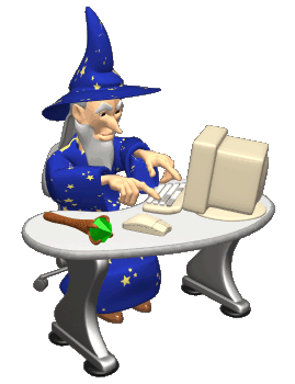 The Wizard hard at work!